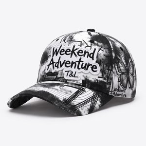 Custom Logo 6 Panel Cap Washed Denim Cotton <b>Flat</b> Embroidery Gorras Vintage Baseball <b>Hat</b> Supplier - Product Image 1