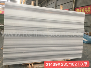 Diseño moderno <span class=keywords><strong>Marmara</strong></span> Equator Losa de mármol blanco Venas rectas de alto pulido Característica impermeable Precios de losa grande - Product Image 6