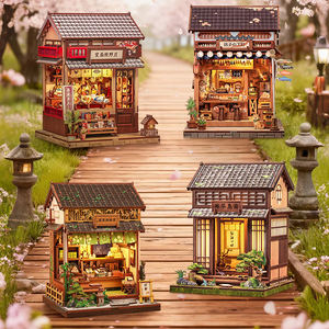 Sujetalibros de Madera, Kit de Modelo de Tienda de Flores, Rompecabezas 3D Hecho a Mano, Decoración de Escritorio para Oficina en Casa, Regalo Creativo para Adultos - Product Image 2