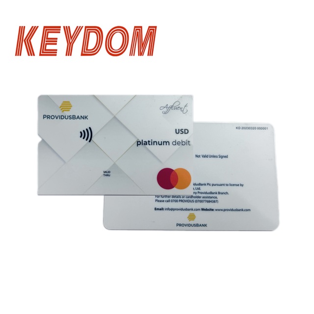 Keydom THD89 F350A RFID Waterproof Dual Interface Smart Card for Digital Gift & Electronics Payment Bank Card 13.56 MHz