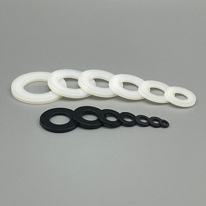 2mm-14mm White Black Nylon PA66 Plastic Gaskets <strong>Spacer</strong> Flat <strong>Washer</strong> - Product Image 5
