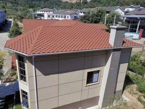 Zhejiang JingDa 3,1 m² Bardeaux de <span class=keywords><strong>toiture</strong></span> en feutre bitumé de style traditionnel, ignifuges et imperméables, couleurs Rouge, Vert, <span class=keywords><strong>Ardoise</strong></span>, Brun, fabriqués à la machine - Product Image 4