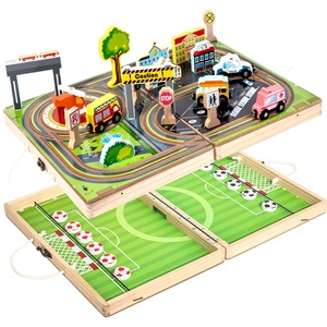 Jouet Éducatif 2-en-1 Double Battle Traffic Dinosaur & <span class=keywords><strong>Train</strong></span> Track Fun Bouncing Chess Board Game for Children's Early Education - Product Image 6