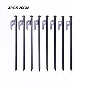 Piquets de tente d'extérieur 30 cm en acier pour bâche, camping, plage, toutes saisons - Product Image 2