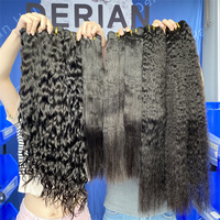 Paquete de Cabello Humano 12A, 100% Cabello Humano Vietnamita Virgen Sin Procesar, Extensiones de Cabello Humano Liso y Rizado