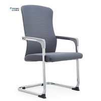 Vente en gros en usine sans chaise ergonomique en maille pour la formation des visiteurs