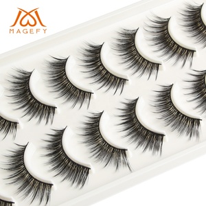 <span class=keywords><strong>Magefy</strong></span> Cils naturels noirs de haute qualité, 10 paires, étiquette privée, vente en gros, faux cils pour femmes - Product Image 4