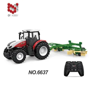 No.6637 camion agricoli RC di vendita caldi 1/24 2.4G 6CH Mini giocattoli di fornitura di trattori agricoli telecomandati per bambini