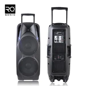 RQSONIC Amplifier Bluetooth Nirkabel Portabel, Pengeras Suara Bluetooth 10 Inci, Speaker Nirkabel Portabel Aktif Dj Karaoke, PMQ210AMA-C-BT