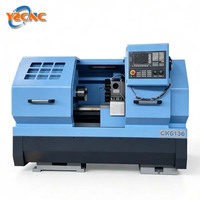 Torno CNC de Cama Plana Industrial CK6136 con Control GSK, Torno CNC de Alta Precisión y Multifunción para el Procesamiento de Piezas Metálicas