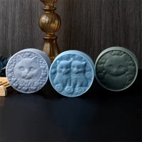 Moule en silicone 3D en relief en forme de patte de chat pour savon, bougie, chocolat, pâtisserie, outils de décoration intérieure, cadeau