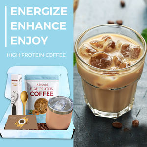 Kit Regalo di Caffè Istantaneo Biologico ad Alto Contenuto Proteico con Mandorle, Gusto Dolce con Aroma di Zucchero, Proprietà Dimagranti, Confezionato in Sacchetto - Product Image 3