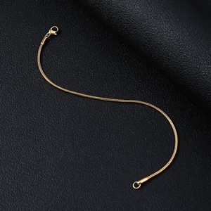 Pulsera de Cadena de Serpiente Redonda de Acero Inoxidable para Mujer |   Diseño Simple y Pulido |   Cierre de Langosta |   Estilo INS de moda que no pasa de moda - Product Image 4