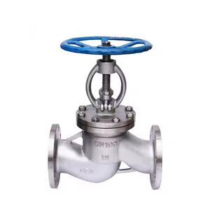 صمام بخار يدوي من الفولاذ المقاوم للصدأ المصبوب DN80 PN16 CF8 أطراف ذات حافة 3 بوصة مع هيكل إيقاف للتحكم في الزيت القياسي بجيجابايت دين - Product Image 2