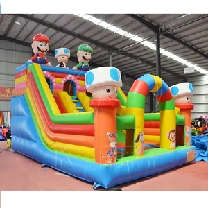 Bán buôn <span class=keywords><strong>Inflatable</strong></span> khô trượt Mario lâu đài <span class=keywords><strong>Inflatable</strong></span> Bouncer Combo thương mại trượt bơm hơi cho trẻ em nhà bị trả lại - Product Image 3