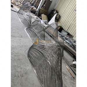 Esculturas de Acero Inoxidable Art Deco Personalizadas ANW5441, Eleva tu Espacio con Metal Artístico - Product Image 6