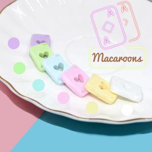 Cabujón plano de resina Kawaii con forma de corazón de póker para la creación de joyas DIY, horquillas, decoración de fundas de teléfono, relleno de slime y dijes de resina - Product Image 3