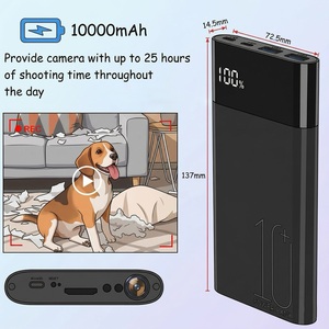 Caméra corporelle 1080P WiFi avec batterie externe, mini enregistreur portable, vision nocturne, alerte de mouvement, application - Product Image 2