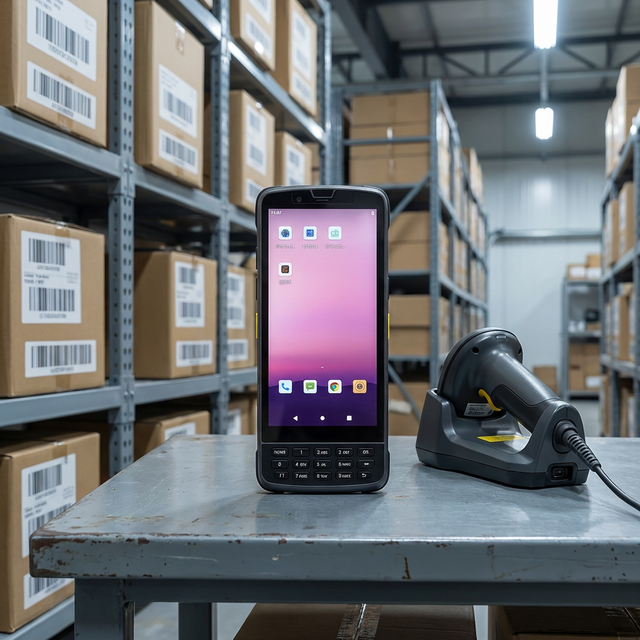 IP65 Industrial Android 10 Handheld Terminal M12 Rugged 4G Cellular WiFi ABS 5.45-inch FHD+ Barcode Scanner RFID Camera MediaTek