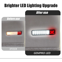 Lumière de courtoisie de porte LED Canbus pour Chevrolet CK Silverado Tahoe pour GMC Sierra Yukon X Style, lampe blanche rouge, 2 pièces