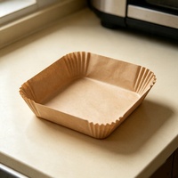 Papiers de cuisson pour friteuse à air chaud, personnalisables avec logo, qualité alimentaire, antiadhésifs, jetables, pour la cuisson des frites - Vente en gros usine