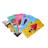 Emballages jetables pour bâtonnets glacés, sacs d'emballage pour crème glacée, sacs alimentaires imperméables pour produits surgelés, sacs à soufflets latéraux en PE, échantillons gratuits