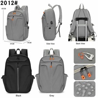 Mochila Impermeable para Portátil de 14 Pulgadas al por Mayor, con Tira Reflectante de Seguridad, Puerto de Carga USB, Bolsa Ligera