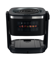 ANBOLIFE3 en 1 Friteuse à air chaud et grill en verre 4,5 L, sans PFAS, 1400W, avec cuve en verre, écran tactile LED, 7 préréglages, panier sécurisé, OEM, vente en gros