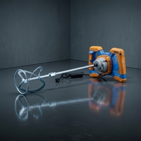 SEMPROX SEM1203 1200W Mélangeur Électrique Industriel Portable à Vitesse Réglable en Acier Inoxydable pour Plâtre et Ciment