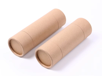 Tubes de baume à lèvres en papier kraft brun écologiques personnalisés, faits à la main, recyclables, biodégradables, emballage de haute qualité avec estampage à chaud