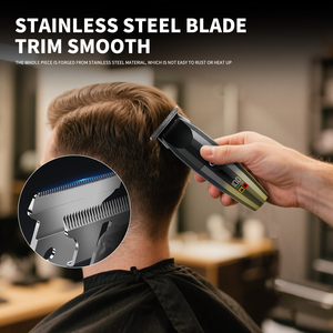 Chuyên Nghiệp Cắt Tóc Của Thép Không Gỉ Tóc Cho Điện Tông Đơ Lược Dầu Đầu Điêu Khắc Kéo USB Tóc Salon Không Thấm Nước - Product Image 5