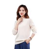 Offre Spéciale d'hiver en gros en cachemire chaud de couleur unie pour femmes pull en tricot personnalisé de différentes couleurs motif printemps automne