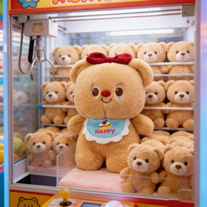 Nouveauté : Peluches Kawaii Happy Bear, jouets en peluche d'animaux de dessin animé, 8 pouces, peluche douce pour <span class=keywords><strong>la</strong></span> décoration de <span class=keywords><strong>la</strong></span> chambre des enfants - Product Image 1