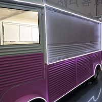 Remolque de Comida Cuadrado de Acero Galvanizado Personalizado, Camioneta de Comida Móvil, Carrito de Hot Dogs, Café y BBQ con Certificación CE