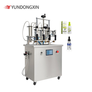 Máquina Llenadora de Aceite Esencial Semiautomática PLC de 4 Boquillas, Alta Precisión, Eléctrica y Neumática, Equipo Llenador de Líquidos para Viales Pequeños - Product Image 1
