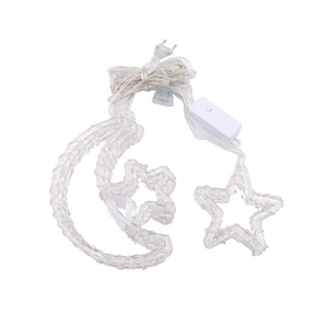Guirnalda de Luces LED de Navidad YN con Forma de Estrella y Reno, 8 Modos, Cable de PVC, 3m, IP44, Impermeable, Enchufable, para Ventana - Product Image 3