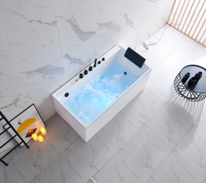 <span class=keywords><strong>Baignoire</strong></span> de massage moderne écologique de luxe <span class=keywords><strong>en</strong></span> <span class=keywords><strong>céramique</strong></span> sur pied avec bain à remous 1 personne intérieure surdimensionnée - Product Image 4