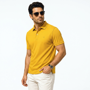 Camisa Polo de Lujo para Hombre en Algodón Supima Mercerizado, Calidad Premium de Exportación - Product Image 1