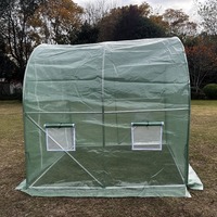 Serre d'extérieur portable personnalisée, écologique, imperméable, avec structure en acier, porte zippée enroulable, en PE, pour jardin d'hiver et culture de plantes