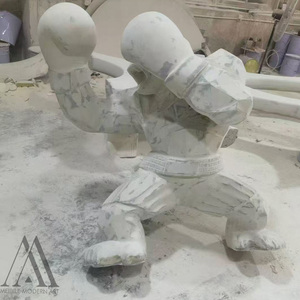Escultura de Mono Luchador de Boxeo Personalizada, Estatua de Animal Deportiva Grande para Exteriores con Guantes Rojos para Gimnasio - Product Image 5