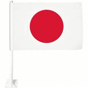Wholesale Japanese Car <b>Flags</b> 12 X 18 Inch Double Stitch Window Clip Banner for Car Trucks Outdoor Decoration - Product Image 1