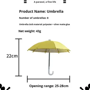 Parapluie de voiture mini étanche manuel pour vélo électrique, scooter, support de téléphone, moto - Product Image 4
