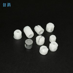White Plastic Thread Inserts Metric Coarse Right Hand Pre Embedded For Drawer Cabinet Furniture - Product Image 1