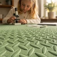 Tapis de yoga texturé en forme de feuille 60x30cm, dalles d'exercice en mousse pour la maison, la salle de sport, le studio de Pilates, tapis d'entraînement imperméable et rembourré