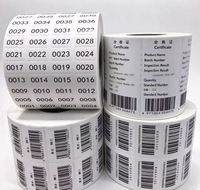 Rouleau d'étiquettes autocollantes en papier cuivre imprimé sur mesure avec code-barres pour la marquage des emballages arrière des produits