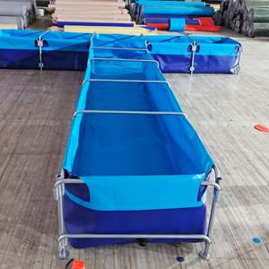 JIUZHOU Support <span class=keywords><strong>de</strong></span> tuyau en TPU/PVC <span class=keywords><strong>de</strong></span> haute qualité, pliable, commercial, mobile, portable, <span class=keywords><strong>pour</strong></span> <span class=keywords><strong>bassin</strong></span> à poissons en bâche <span class=keywords><strong>de</strong></span> grande capacité, capacité personnalisable, facile à assembler - Product Image 4