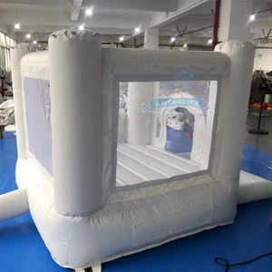 2024 recién llegados Castillo hinchable <span class=keywords><strong>saltarin</strong></span> Air Bouncer al aire libre trampolín blanco inflable Castillo hinchable para niños - Product Image 6