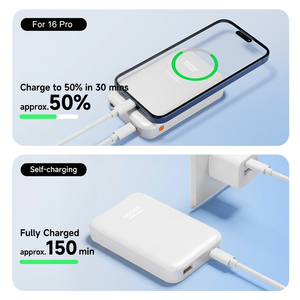 DR03XPM Batterie externe magnétique sans fil certifiée 3C 10000mAh 20000mAh avec charge rapide double 15W 22.5W et personnalisation OEM - Product Image 3