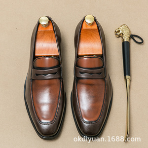 Chaussures en PU pour hommes, style business casual, très vendues, taille US 48, grandes tailles, chaussures décontractées formelles pour hommes, chaussures Oxford - Product Image 5