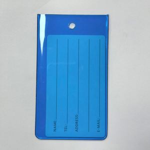 Colorful Waterproof Clear Pvc Luggage Soft Baggage <b>Tag</b> With Name and <b>Id</b> Card Plastic Material - Product Image 5